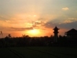Sonnenuntergang beim Guesthous, Nick\`s Hidden Cottage in Ubud